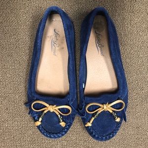 Lucky Brand Blue Suede Moccasin